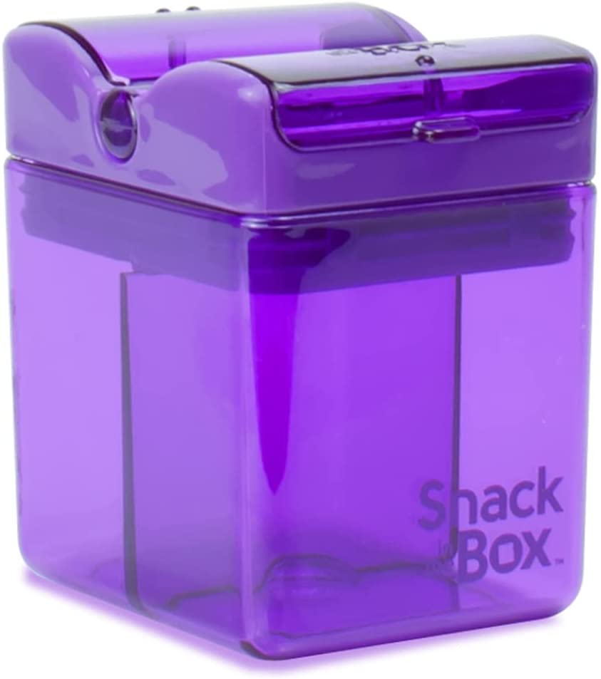 Precidio Design Snack in the Box Eco-Friendly Reusable Snack Container, Purple