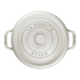 Staub 7-qt Round Cocotte, White Truffle