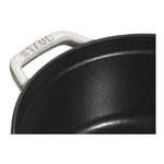 Staub 7-qt Round Cocotte, White Truffle