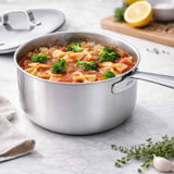 Alva Mastero 1.7-Quart Saucepan with Lid, 6.3-Inch, Stainless Steel