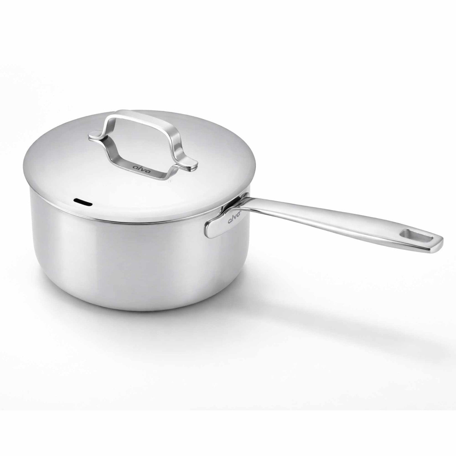 Alva Mastero 1.7-Quart Saucepan with Lid, 6.3-Inch, Stainless Steel