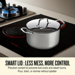 Alva Mastero 3.9-Quart Casserole with Lid, 8-Inch, Stainless Steel