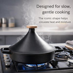Alva Nori 11-Inch Enameled Oval Cast Iron Tagine