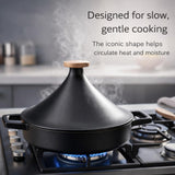 Alva Nori 11-Inch Enameled Oval Cast Iron Tagine