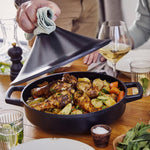 Alva Nori 11-Inch Enameled Oval Cast Iron Tagine