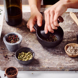 Alva Nori 2.5-Cup Cast Iron Enameled Mortar and Pestle