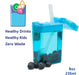 Precidio Design Drink in the Box Eco-Friendly Reusable Juice Box Container, 8 ounce, Blue