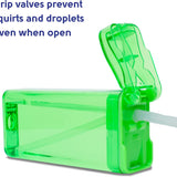 Precidio Design Drink in the Box Eco-Friendly Reusable Juice Box Container, 12 ounce, Green