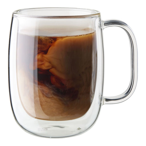Zwilling Sorrento Plus 2-pc Double-Wall Glass Coffee Mug Set, Clear
