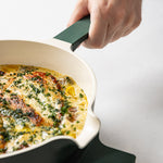 Alva Neat 5-Piece Ceramic Nonstick Stackable Cookware Set, Induction & Oven Safe, Green