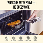 Alva Neat 5-Piece Ceramic Nonstick Stackable Cookware Set, Induction & Oven Safe, Peach