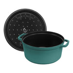 Staub 7-qt Round Cocotte, Turquoise