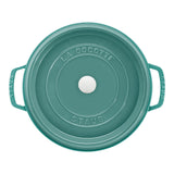 Staub 7-qt Round Cocotte, Turquoise