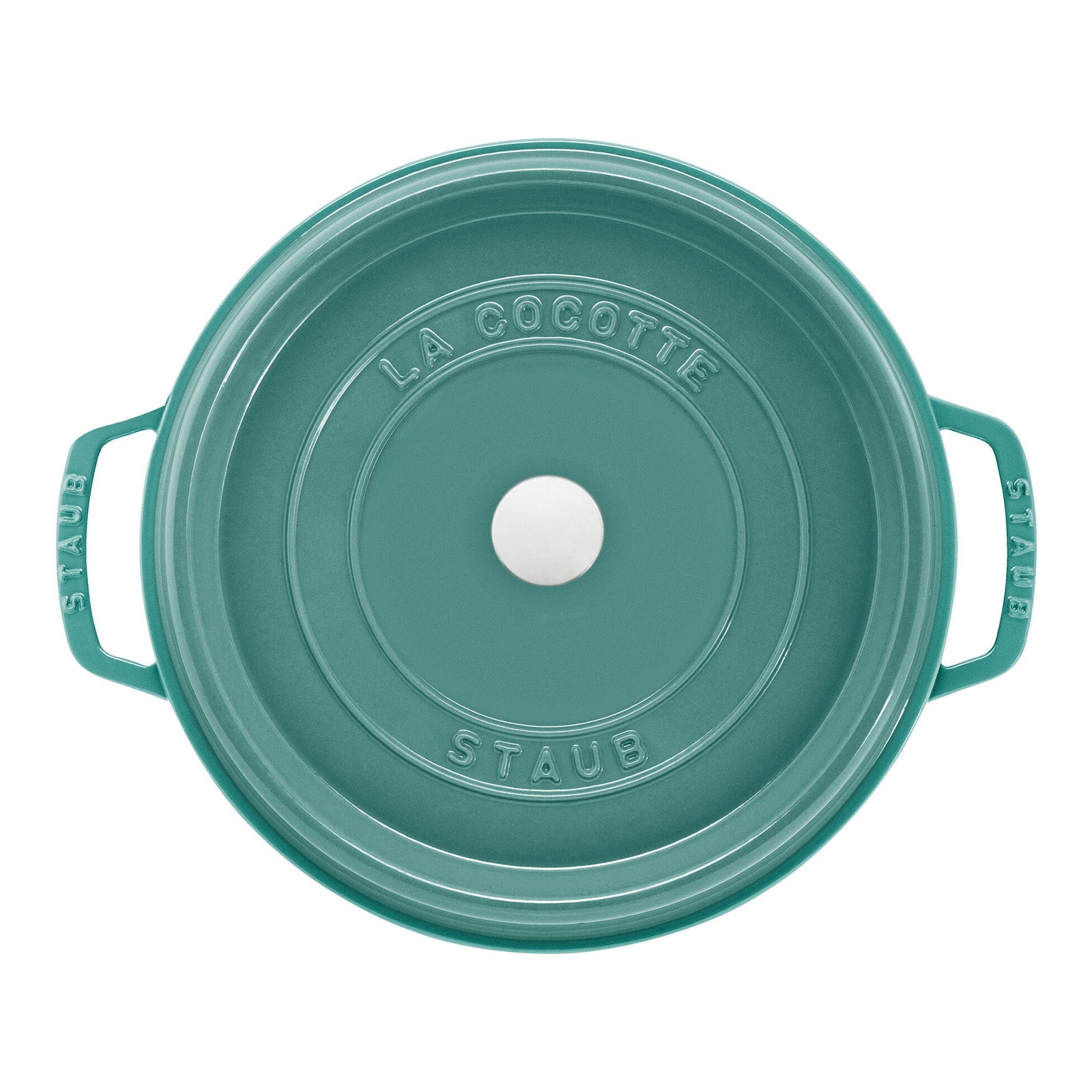 Staub 7-qt Round Cocotte, Turquoise