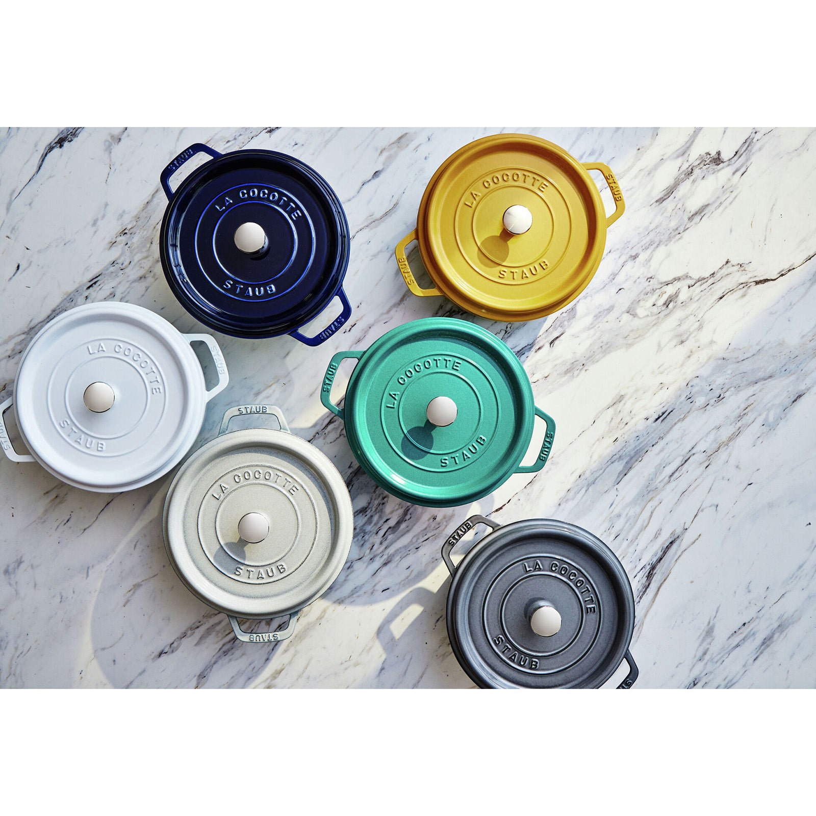 Staub 7-qt Round Cocotte, Turquoise