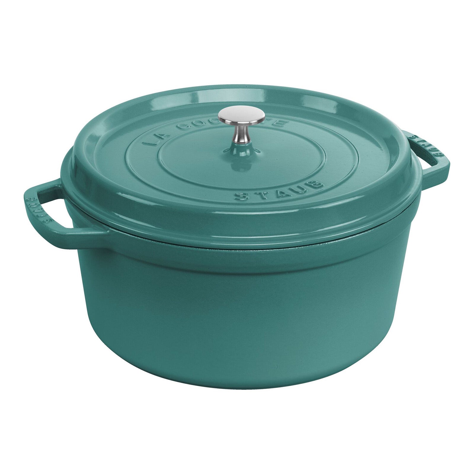 Staub 7-qt Round Cocotte, Turquoise