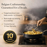 Alva Mastero 4-Quart Nonstick Saute Pan with Lid, 11-Inch