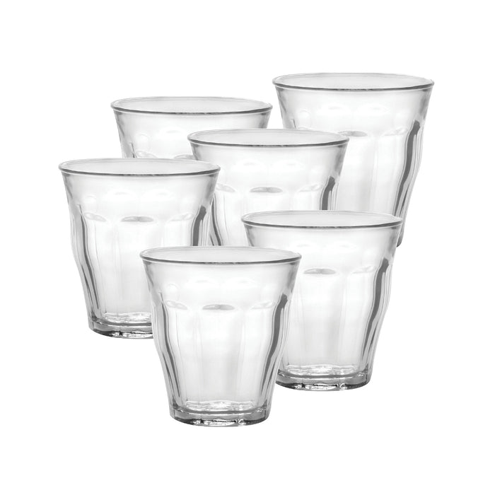 Duralex Picardie Made In France Clear Glass Tumbler, Set of 6, 8.75 Ounce