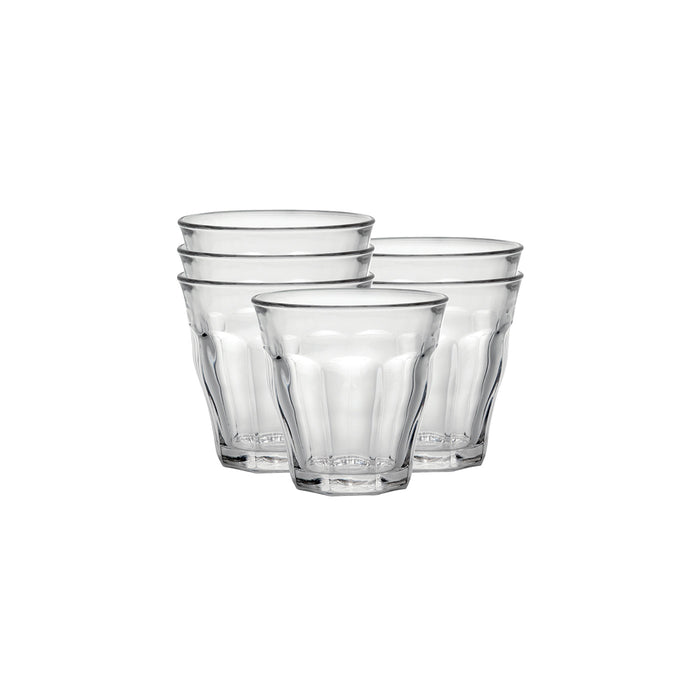 Duralex Picardie Made In France Clear Glass Tumbler, Set of 6, 10.875 Ounce