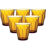 Duralex Picardie Amber Tumbler 10.5 oz. Set of 6