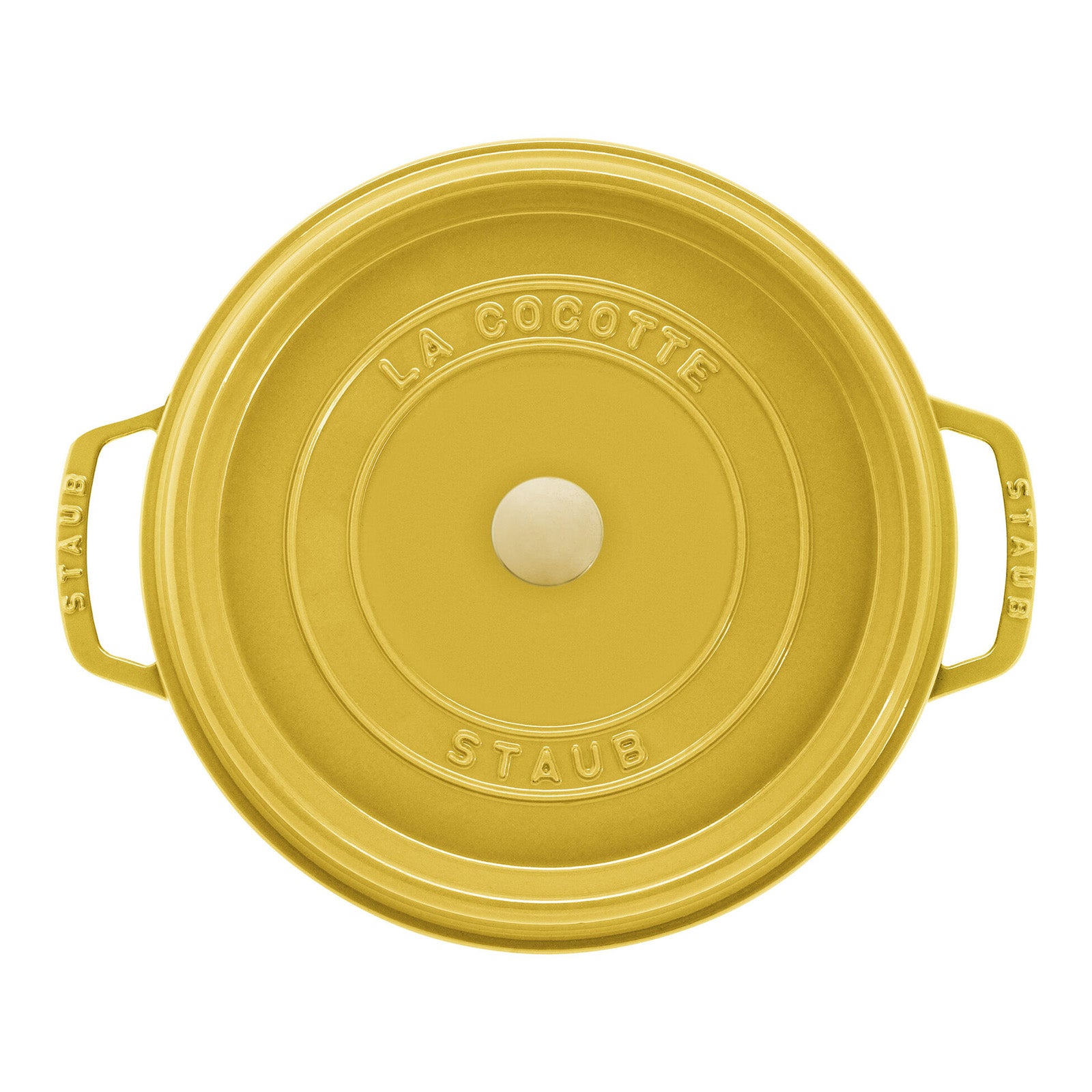 Staub 7-qt Round Cocotte, Citron