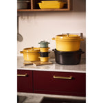 Staub 7-qt Round Cocotte, Citron