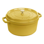 Staub 7-qt Round Cocotte, Citron
