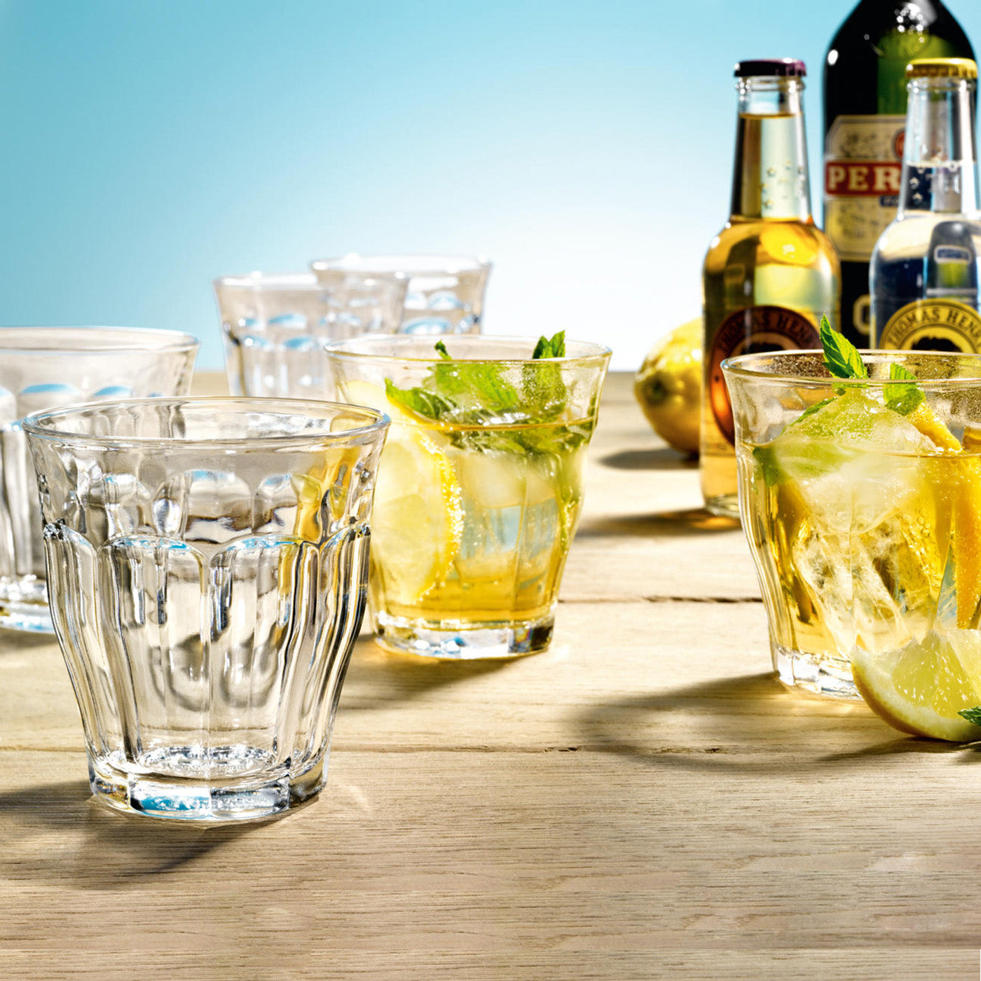 Duralex Picardie Made In France Clear Glass Tumbler, Set of 6, 12 ounce