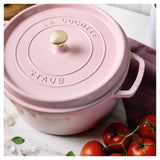 Staub 7-qt Round Cocotte, Peony Pink