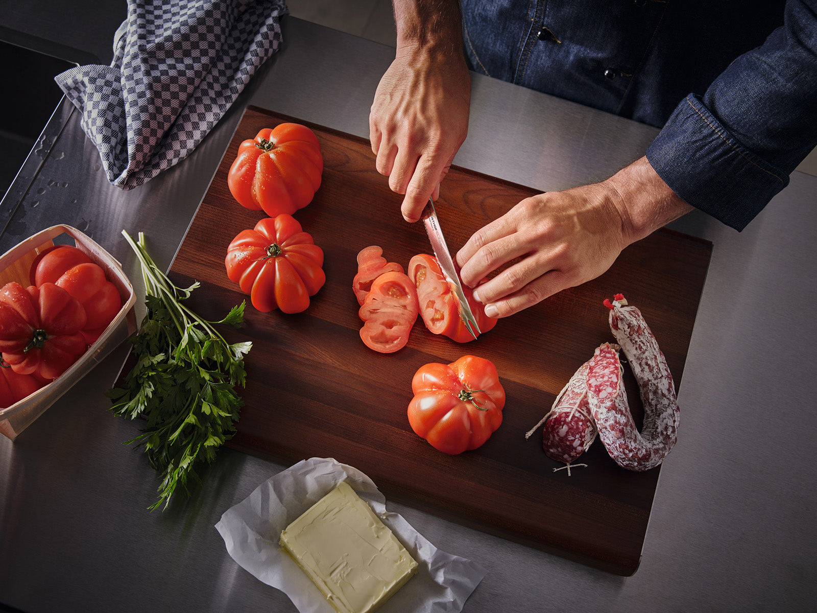 Wusthof Classic 6" Cooks Knife, Hollow Edge