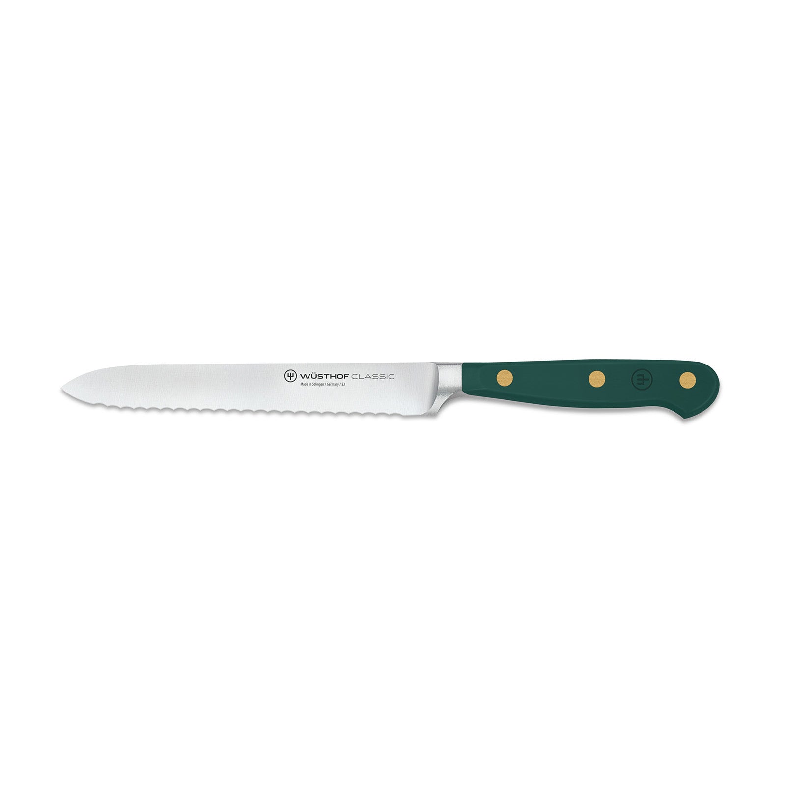 Wusthof Classic 5-Inch Serrated Utility Knife, Rosemary