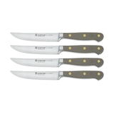 Wusthof Classic 4 Piece Steak Knife Set, Velvet Oyster