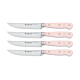 Wusthof Classic 4 Piece Steak Knife Set, Pink Sea Salt