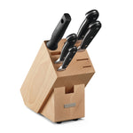Wusthof Classic 6 Piece Knife Block Set, Beechwood