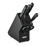 Wusthof Classic 6 Piece Knife Block Set, Black Ash