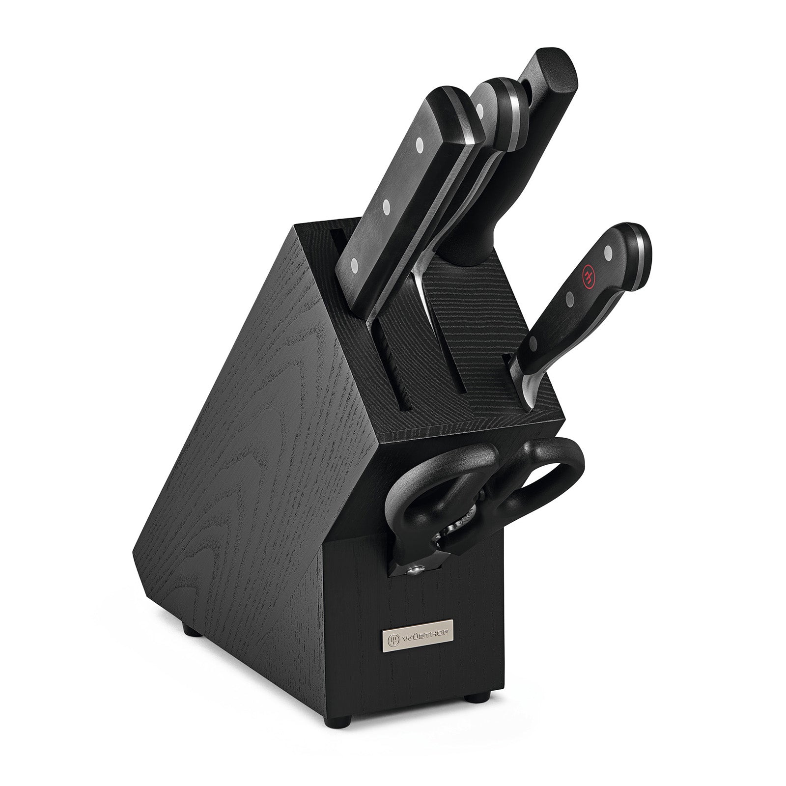 Wusthof Classic 6 Piece Knife Block Set, Black Ash