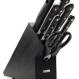 Wusthof Classic 8 Piece Knife Block Set, Black Ash