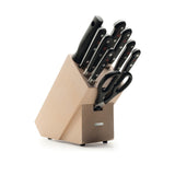 Wusthof Classic 10 Piece Knife Block Set, Beechwood