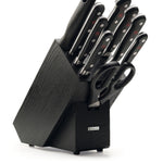 Wusthof Classic 10 Piece Knife Block Set, Black Ash