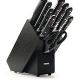 Wusthof Classic 10 Piece Knife Block Set, Black Ash