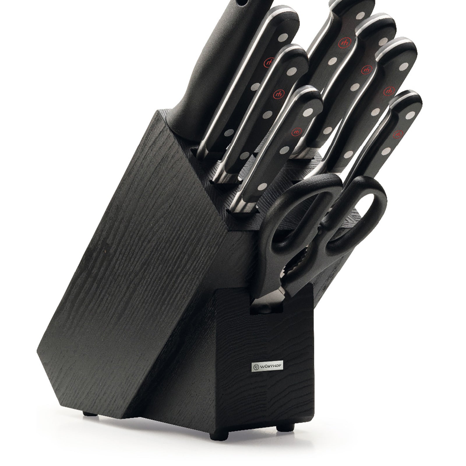 Wusthof Classic 10 Piece Knife Block Set, Black Ash