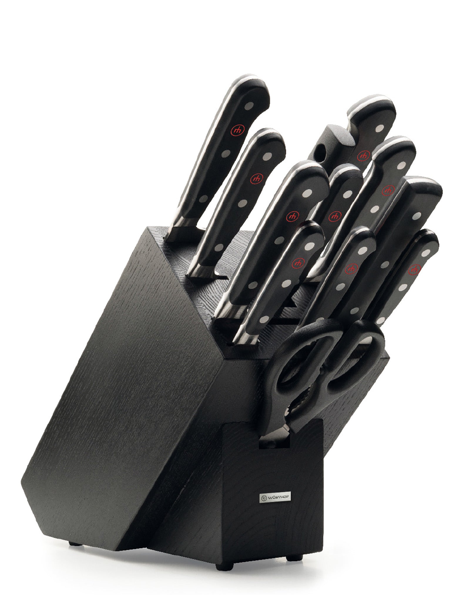 Wusthof Classic 13 Piece Knife Block Set, Black Ash