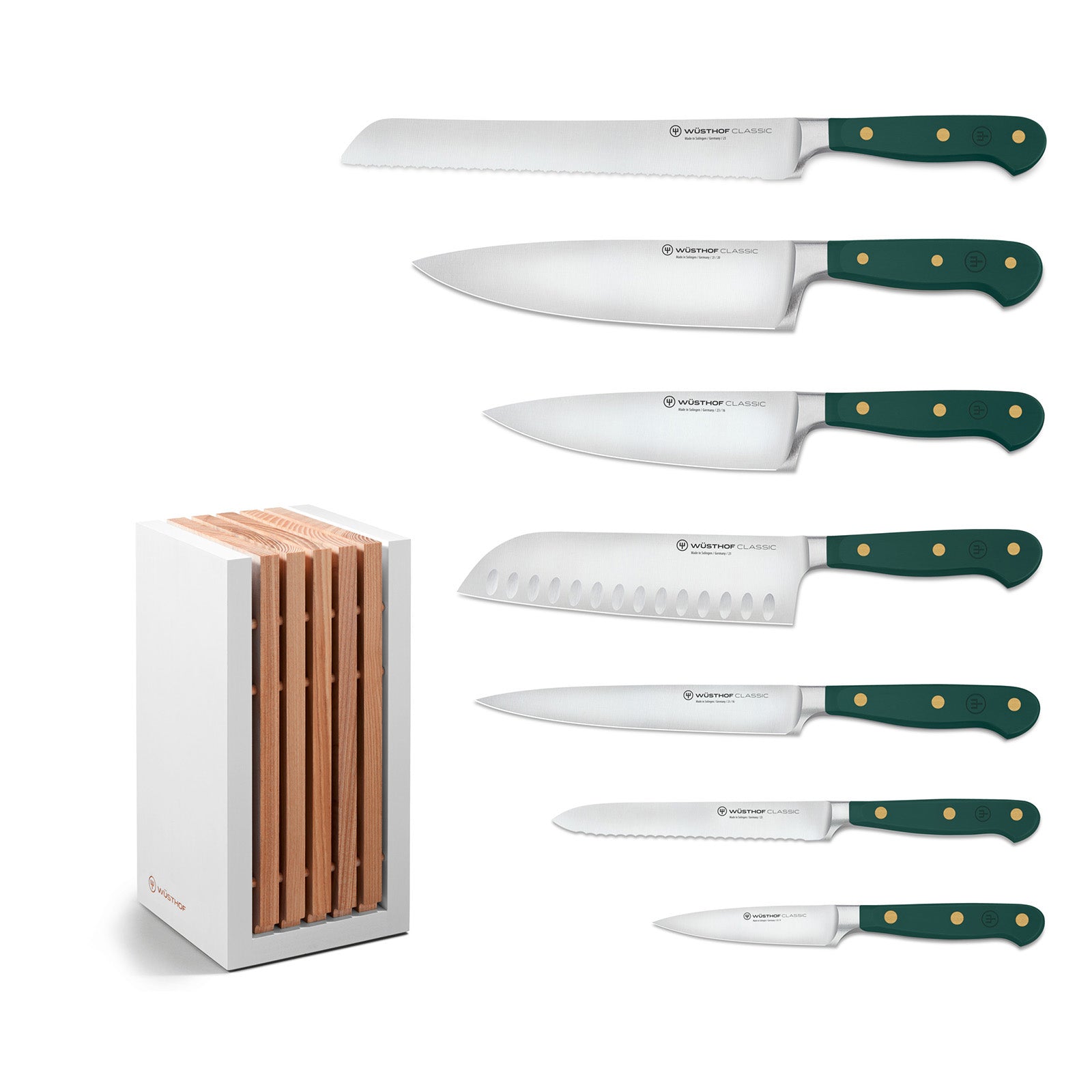 Wusthof Classic 8 Piece Knife Block Set, Rosemary