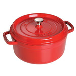 Staub 7-qt Round Cocotte, Cherry