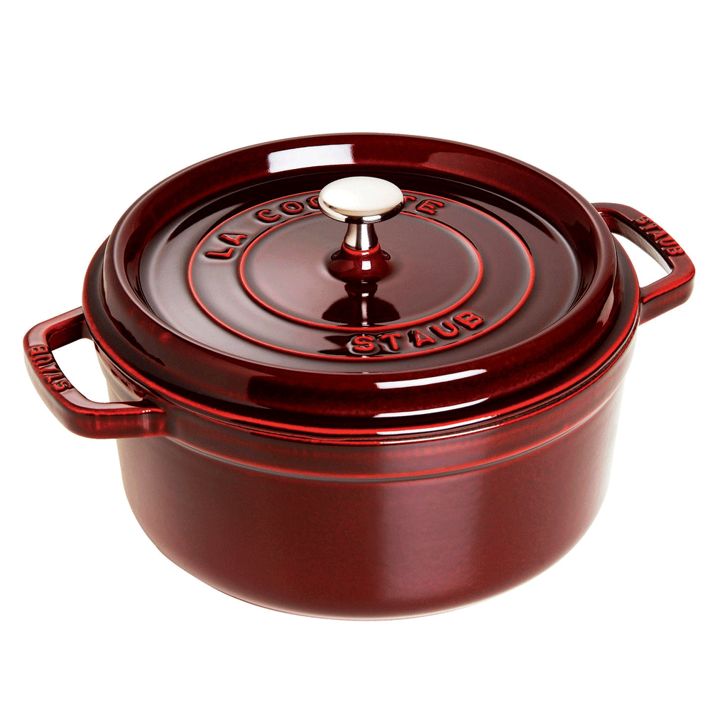 Staub 7-qt Round Cocotte, Grenadine