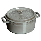 Staub 9-qt Round Cocotte, Graphite Grey