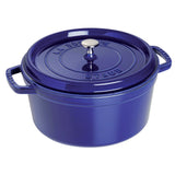 Staub 9-qt Round Cocotte, Dark Blue