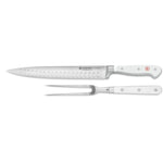 Wusthof Classic White Two Piece Carving Set, Hollow Edge