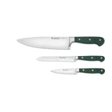 Wusthof Classic Three Piece Knife Set with Chef's Knife, Utility Knife, Paring, Rosemary