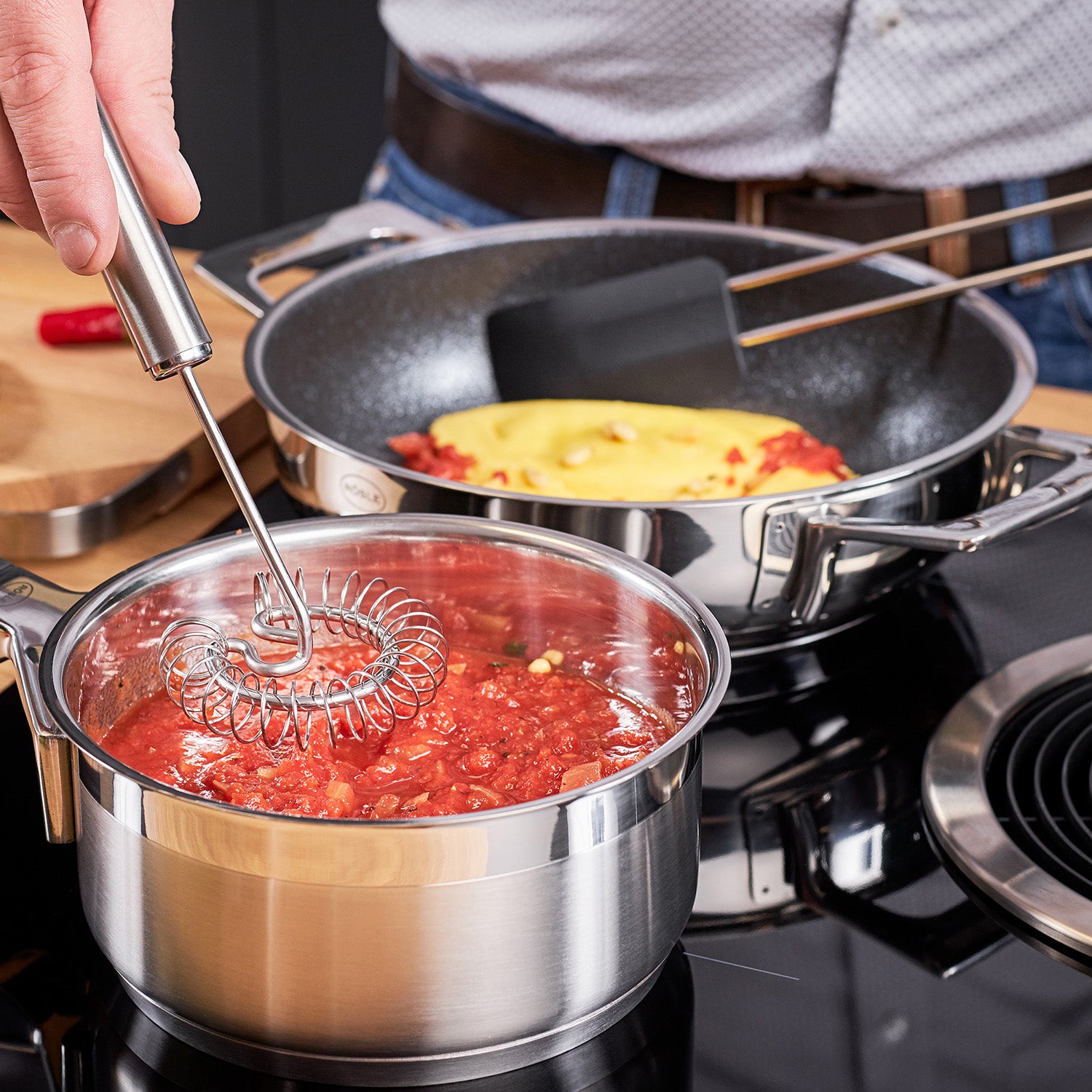 Rösle Stainless Steel & Silicone Flexible Spatula, 12-Inch